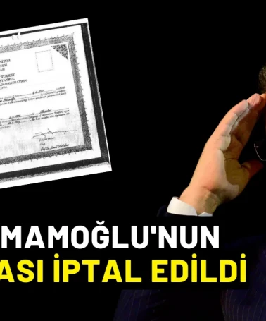 Ekrem İmamoğlu'nun diploması iptal edildi