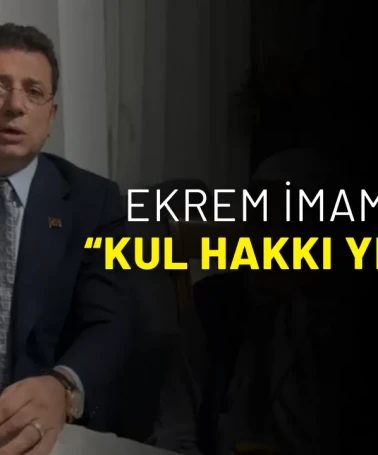 Ekrem İmamoğlu Millete Seslendi: “Kul Hakkı Yediler''