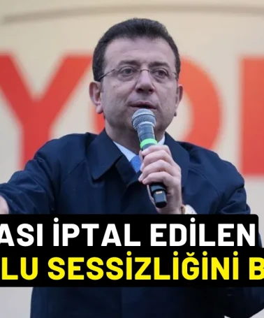 Diploması İptal Edilen İmamoğlu Sessizliğini Bozdu!